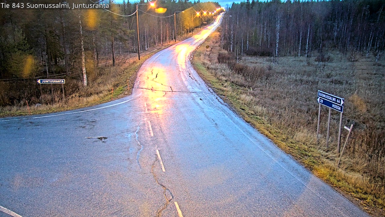 Kelikamerat Kuva Tie 843 Suomussalmi, Juntusranta, Suomussalmi, Kainuu