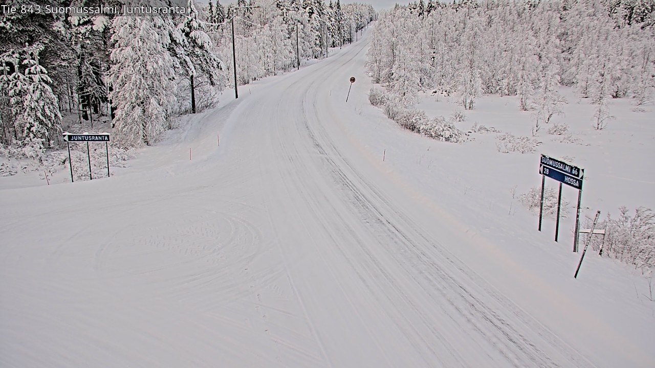 Kelikamerat Kuva Tie 843 Suomussalmi, Juntusranta, Suomussalmi, Kainuu