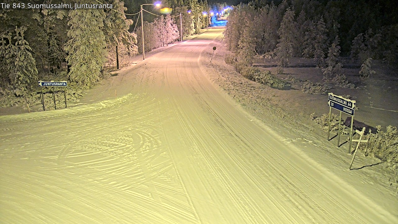 Kelikamerat Kuva Tie 843 Suomussalmi, Juntusranta, Suomussalmi, Kainuu