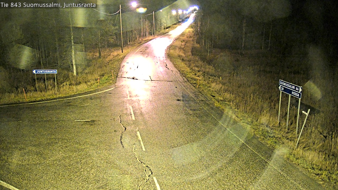 Kelikamerat Kuva Tie 843 Suomussalmi, Juntusranta, Suomussalmi, Kainuu