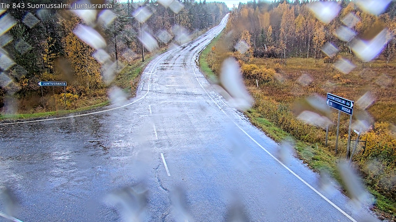 Weather Camera Image Road 843 Suomussalmi, Juntusranta, Suomussalmi, Kainuu