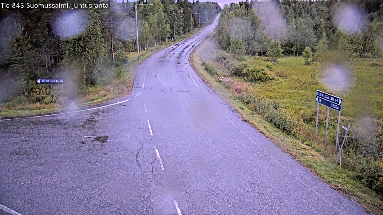 Kelikamerat Kuva Tie 843 Suomussalmi, Juntusranta, Suomussalmi, Kainuu