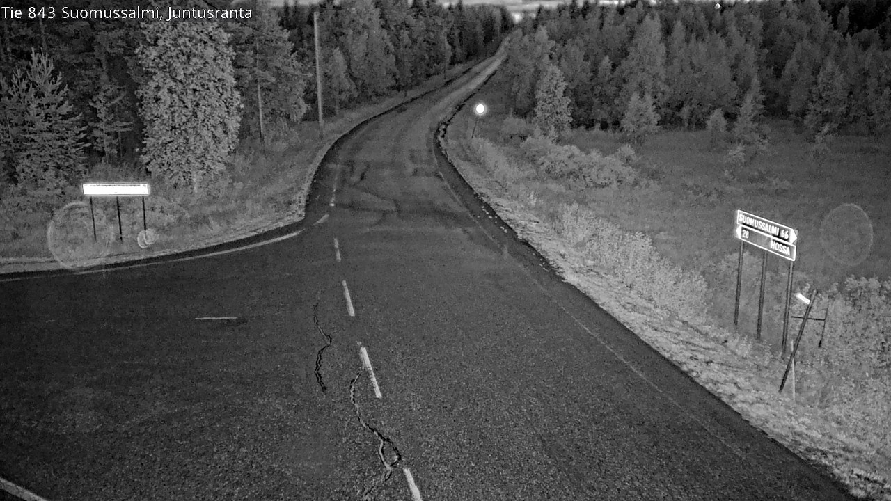 Kelikamerat Kuva Tie 843 Suomussalmi, Juntusranta, Suomussalmi, Kainuu
