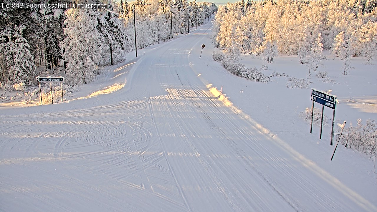 Kelikamerat Kuva Tie 843 Suomussalmi, Juntusranta, Suomussalmi, Kainuu