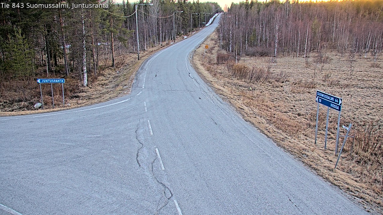 Kelikamerat Kuva Tie 843 Suomussalmi, Juntusranta, Suomussalmi, Kainuu