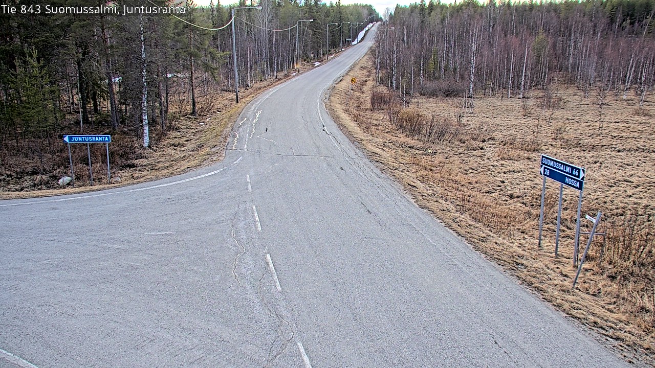 Kelikamerat Kuva Tie 843 Suomussalmi, Juntusranta, Suomussalmi, Kainuu