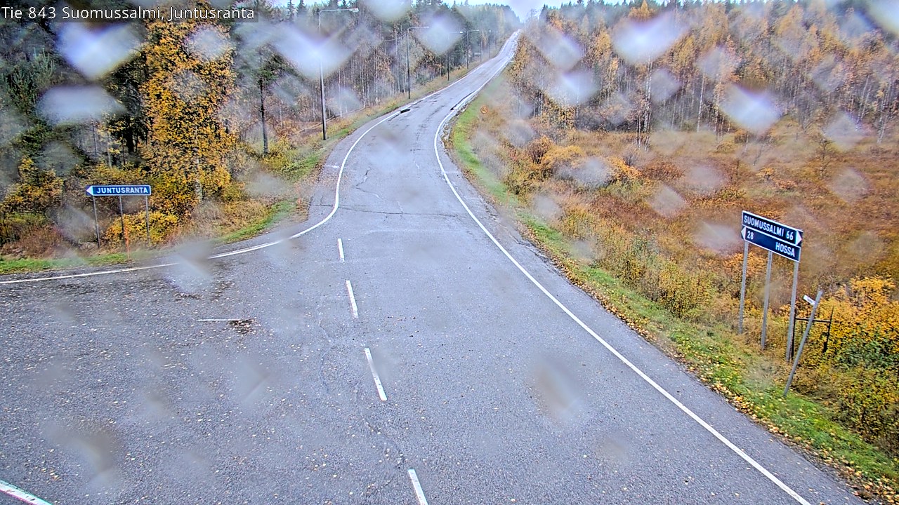 Weather Camera Image Road 843 Suomussalmi, Juntusranta, Suomussalmi, Kainuu