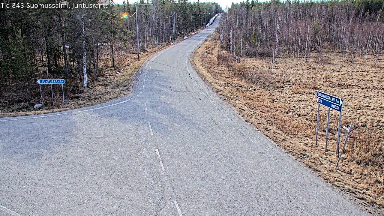 Kelikamerat Kuva Tie 843 Suomussalmi, Juntusranta, Suomussalmi, Kainuu
