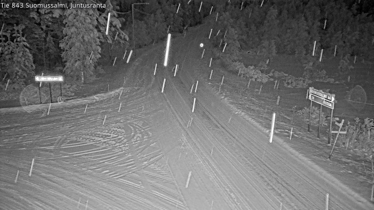 Kelikamerat Kuva Tie 843 Suomussalmi, Juntusranta, Suomussalmi, Kainuu