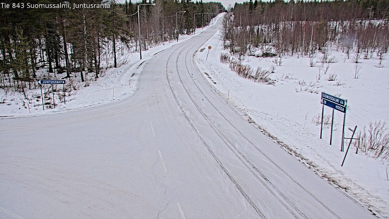 Kelikamerat Kuva Tie 843 Suomussalmi, Juntusranta, Suomussalmi, Kainuu