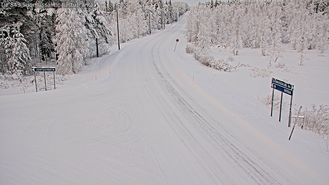 Kelikamerat Kuva Tie 843 Suomussalmi, Juntusranta, Suomussalmi, Kainuu