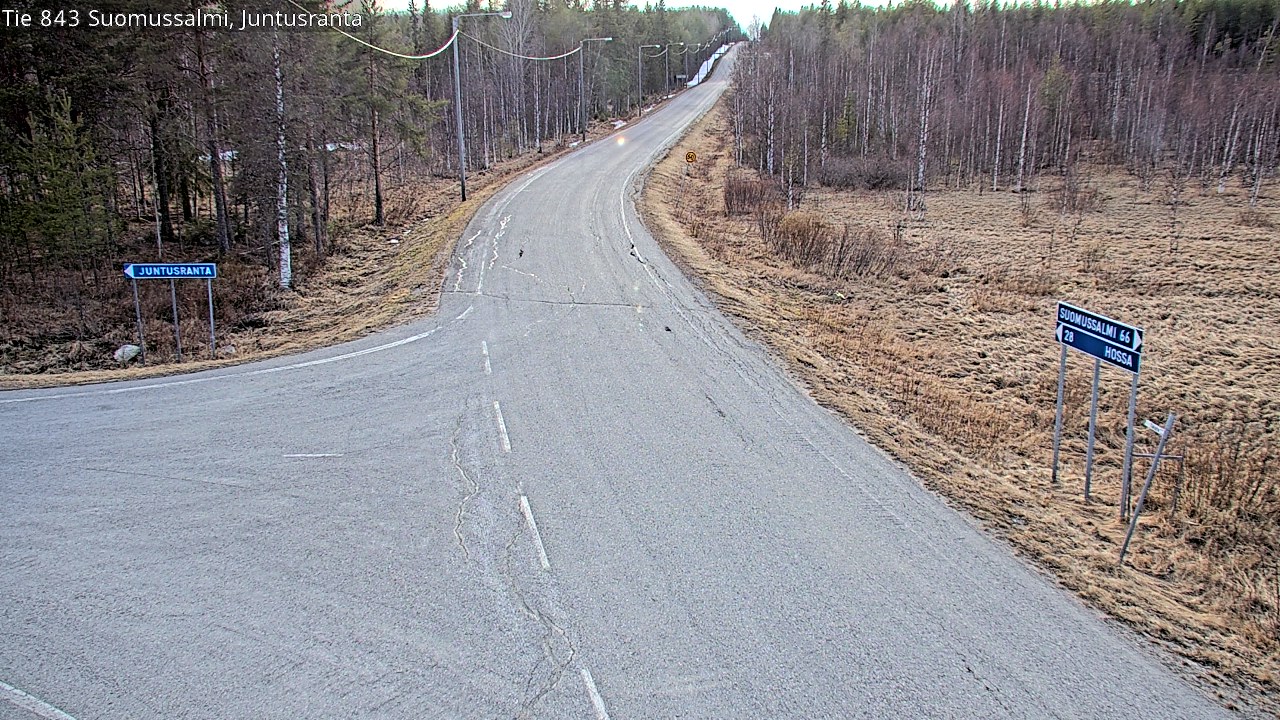 Kelikamerat Kuva Tie 843 Suomussalmi, Juntusranta, Suomussalmi, Kainuu