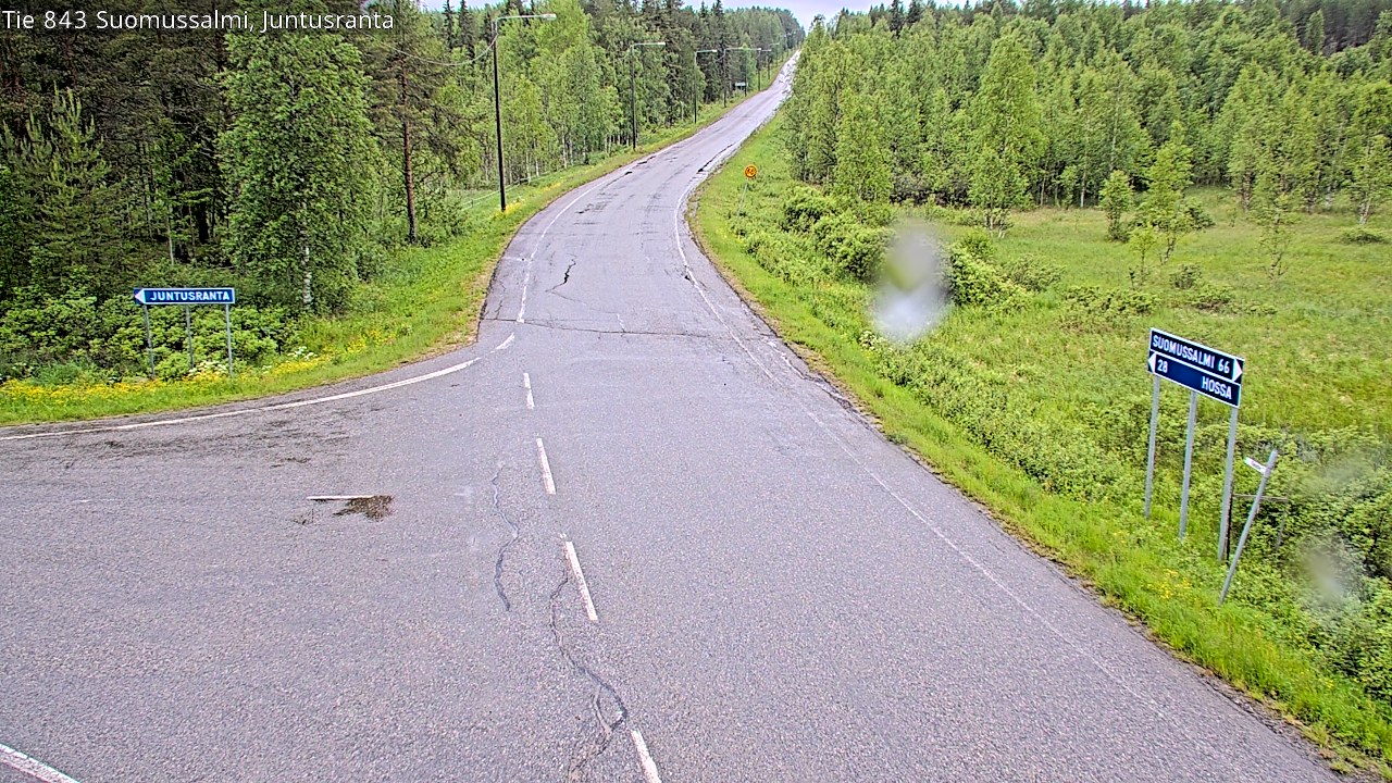 Kelikamerat Kuva Tie 843 Suomussalmi, Juntusranta, Suomussalmi, Kainuu