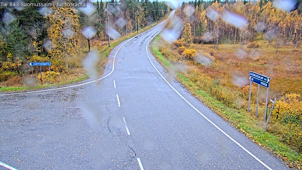 Weather Camera Image Road 843 Suomussalmi, Juntusranta, Suomussalmi, Kainuu