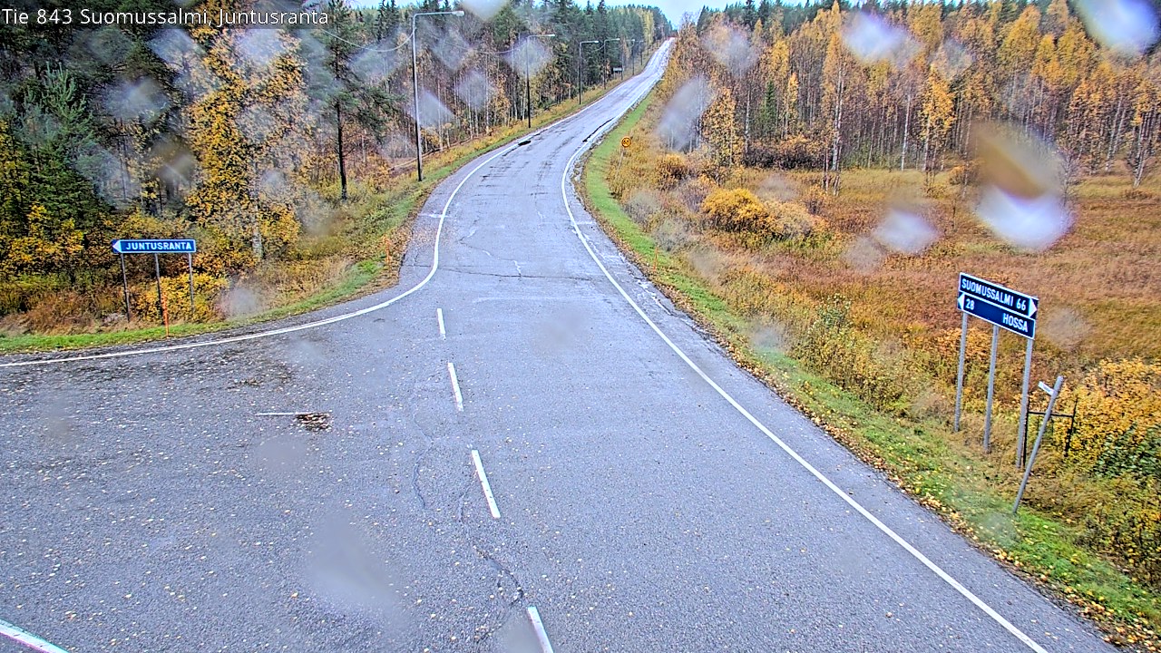 Weather Camera Image Road 843 Suomussalmi, Juntusranta, Suomussalmi, Kainuu