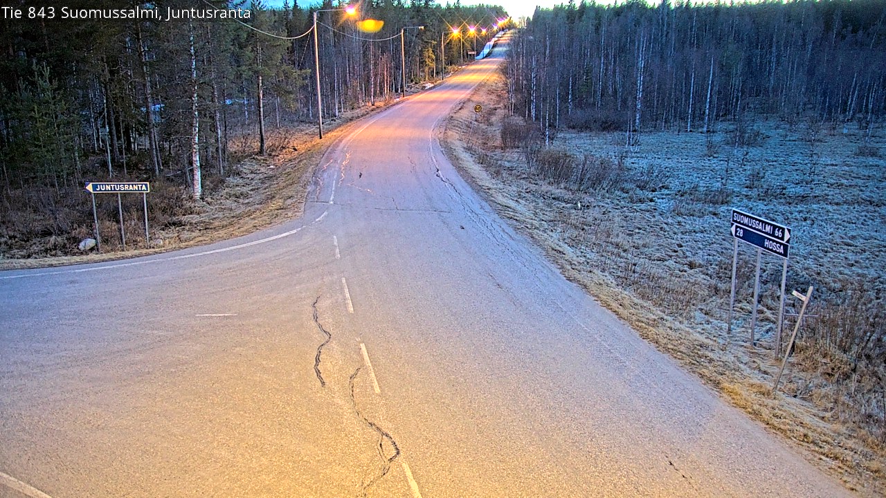 Kelikamerat Kuva Tie 843 Suomussalmi, Juntusranta, Suomussalmi, Kainuu