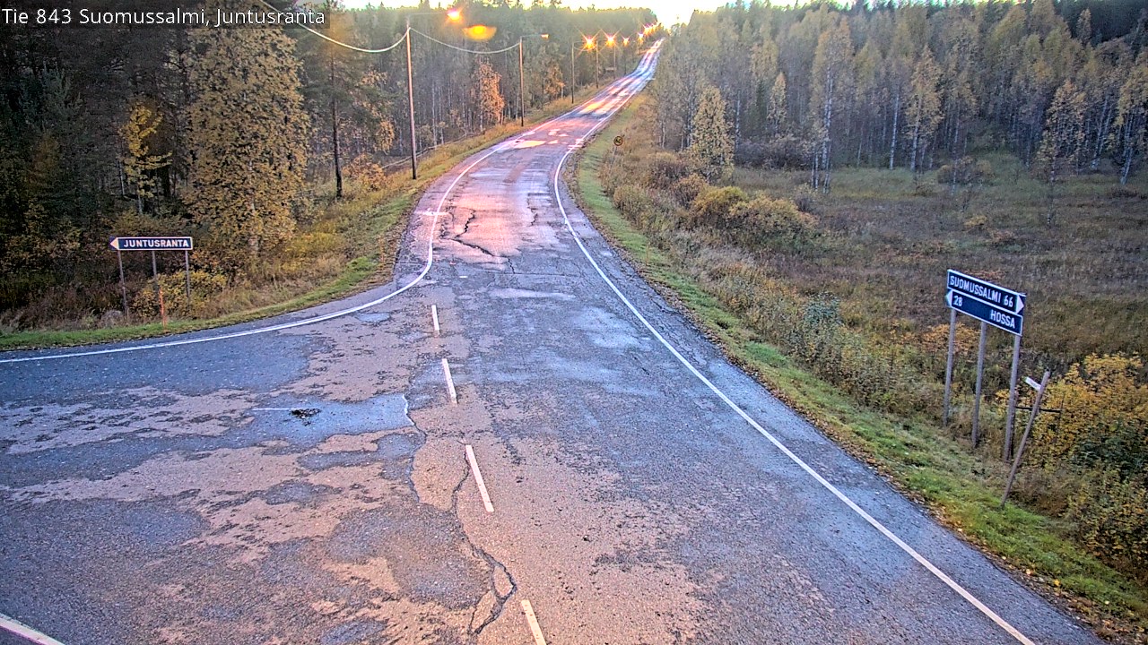 Kelikamerat Kuva Tie 843 Suomussalmi, Juntusranta, Suomussalmi, Kainuu