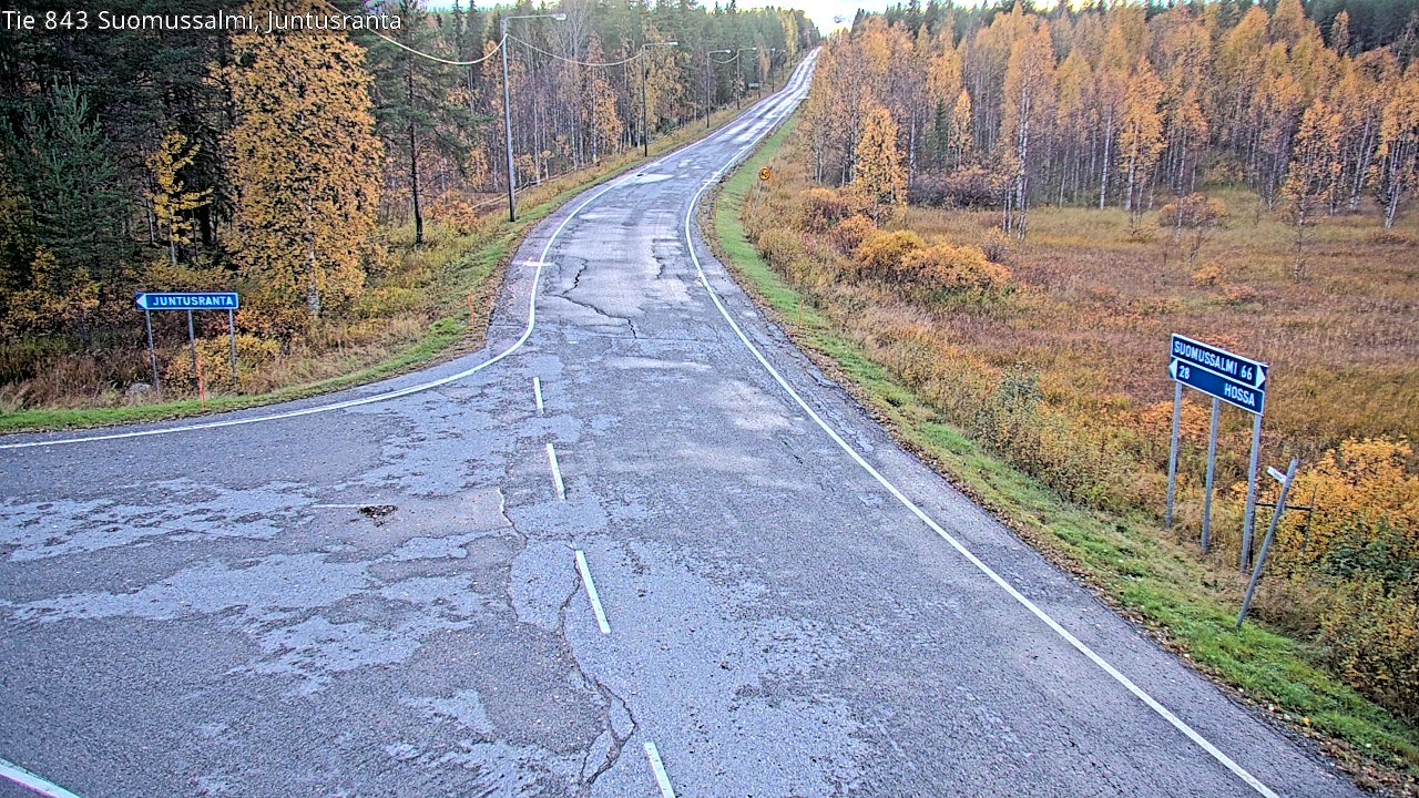 Kelikamerat Kuva Tie 843 Suomussalmi, Juntusranta, Suomussalmi, Kainuu