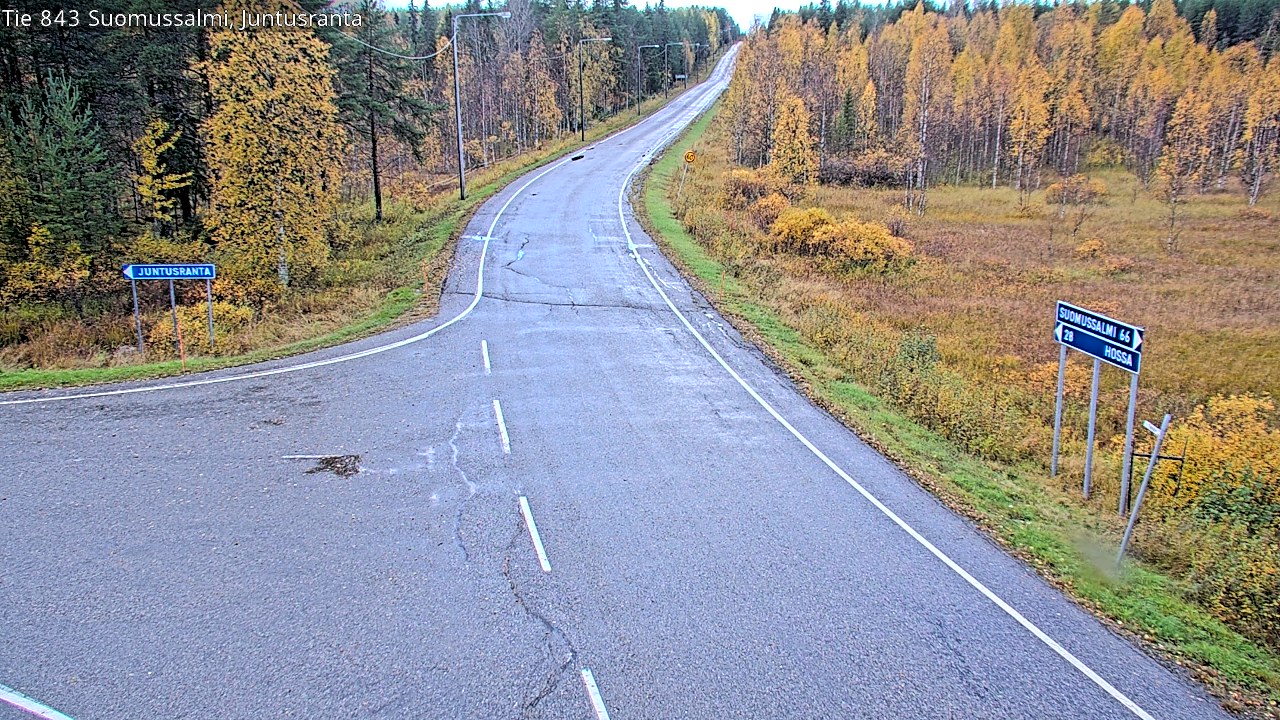 Kelikamerat Kuva Tie 843 Suomussalmi, Juntusranta, Suomussalmi, Kainuu