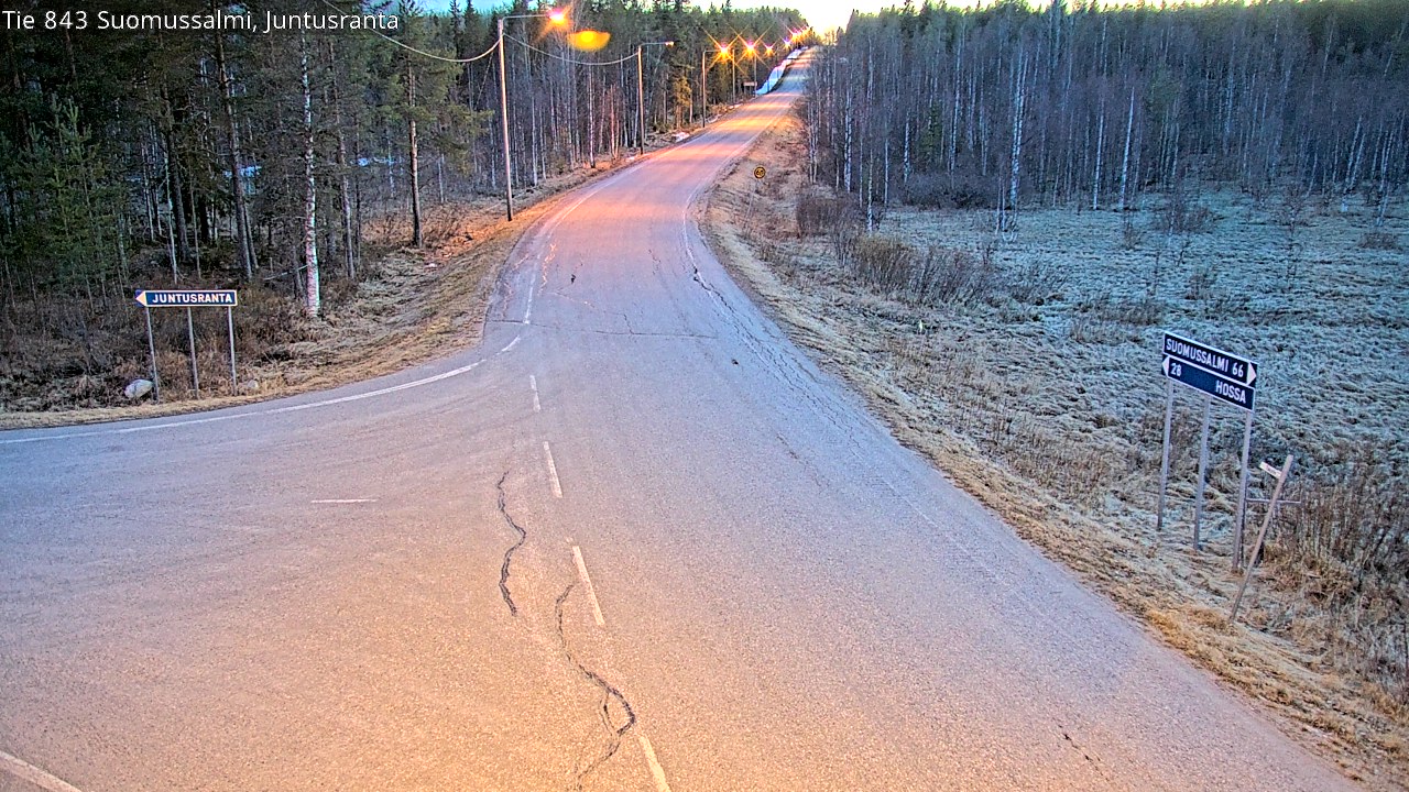 Kelikamerat Kuva Tie 843 Suomussalmi, Juntusranta, Suomussalmi, Kainuu