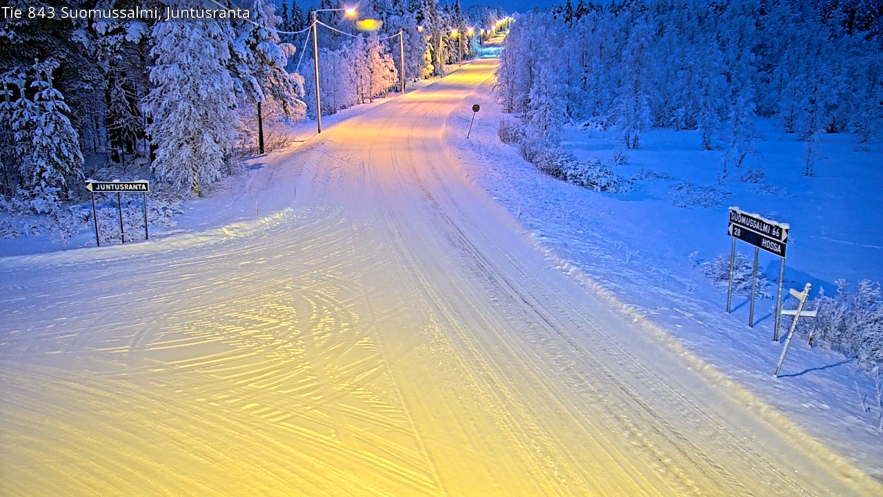 Kelikamerat Kuva Tie 843 Suomussalmi, Juntusranta, Suomussalmi, Kainuu