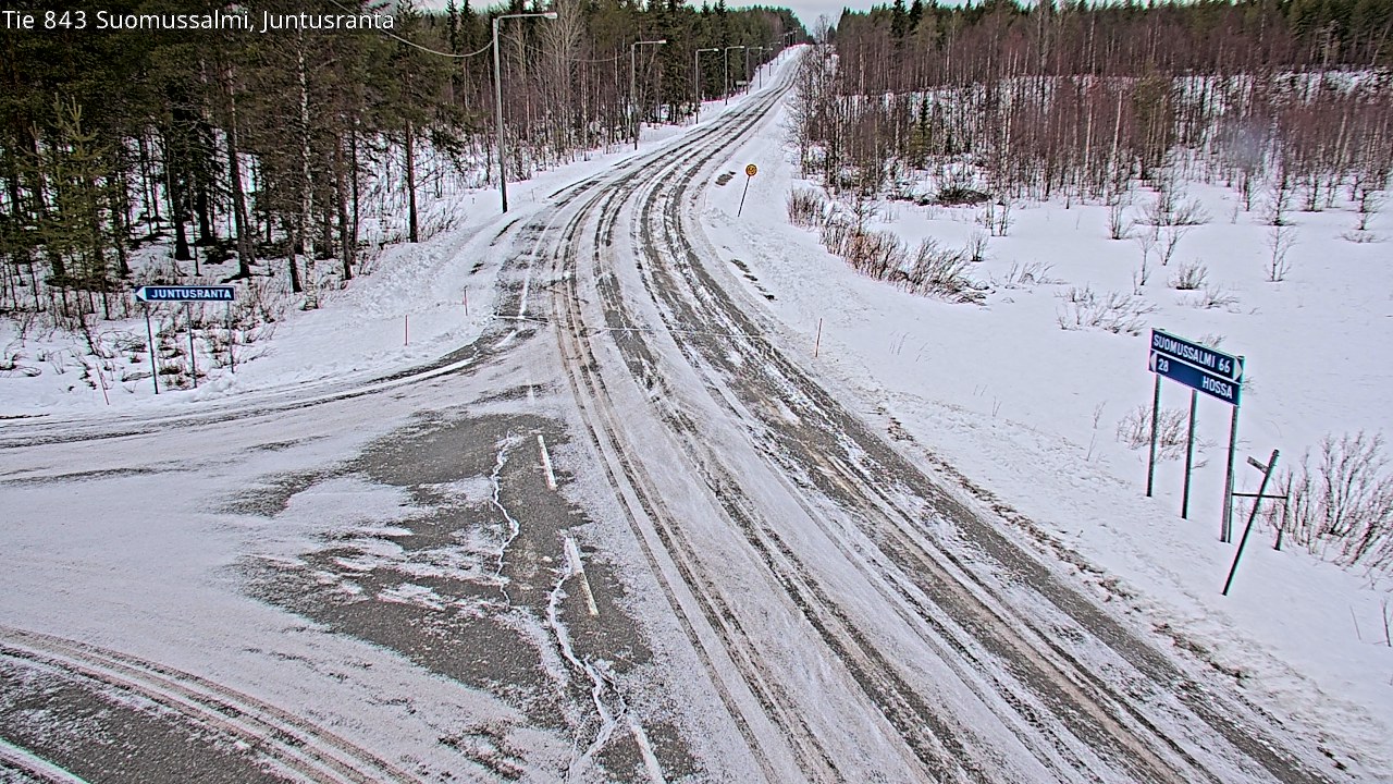 Kelikamerat Kuva Tie 843 Suomussalmi, Juntusranta, Suomussalmi, Kainuu