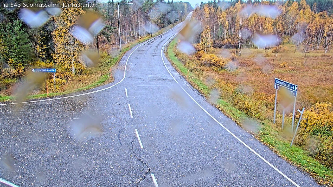 Weather Camera Image Road 843 Suomussalmi, Juntusranta, Suomussalmi, Kainuu