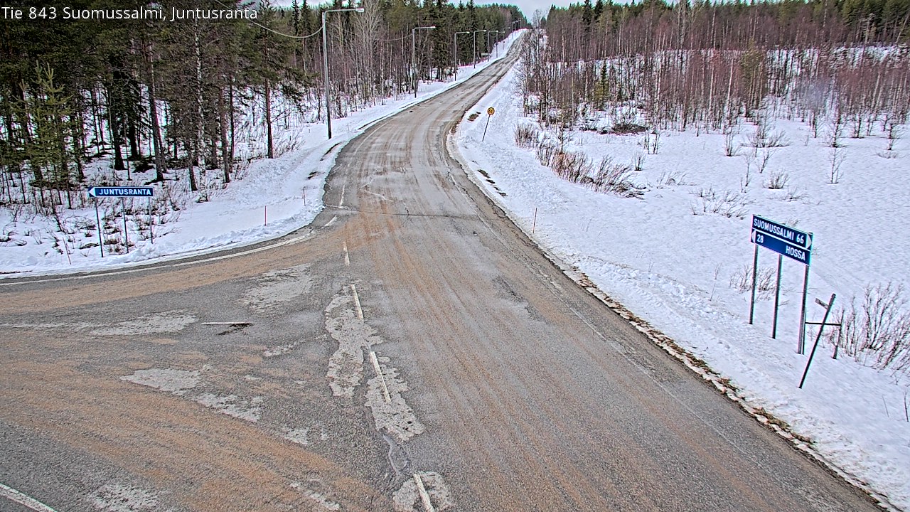 Kelikamerat Kuva Tie 843 Suomussalmi, Juntusranta, Suomussalmi, Kainuu