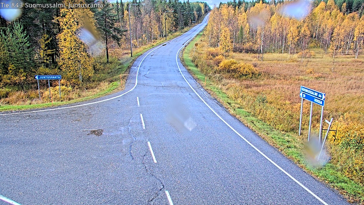 Kelikamerat Kuva Tie 843 Suomussalmi, Juntusranta, Suomussalmi, Kainuu