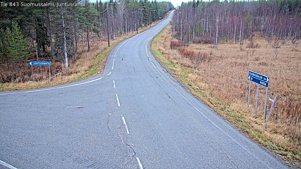 Kelikamerat Kuva Tie 843 Suomussalmi, Juntusranta, Suomussalmi, Kainuu