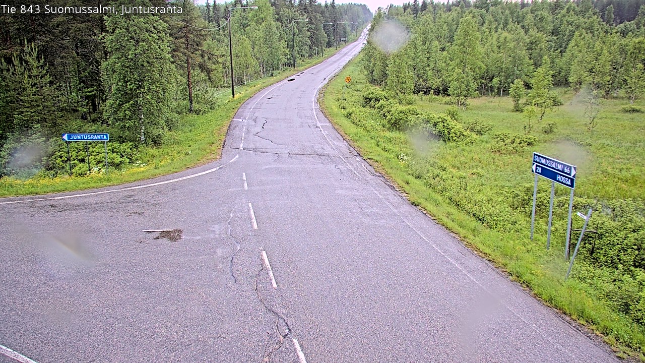 Kelikamerat Kuva Tie 843 Suomussalmi, Juntusranta, Suomussalmi, Kainuu