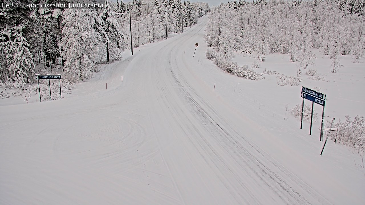 Kelikamerat Kuva Tie 843 Suomussalmi, Juntusranta, Suomussalmi, Kainuu