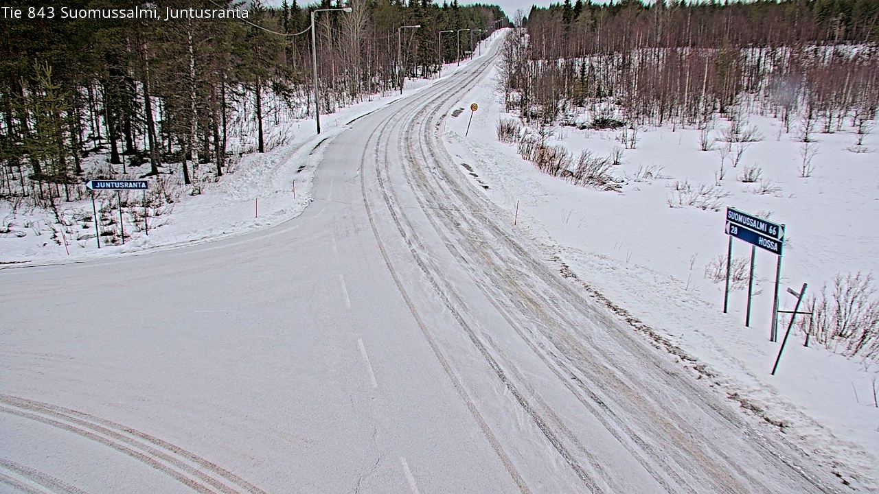 Kelikamerat Kuva Tie 843 Suomussalmi, Juntusranta, Suomussalmi, Kainuu