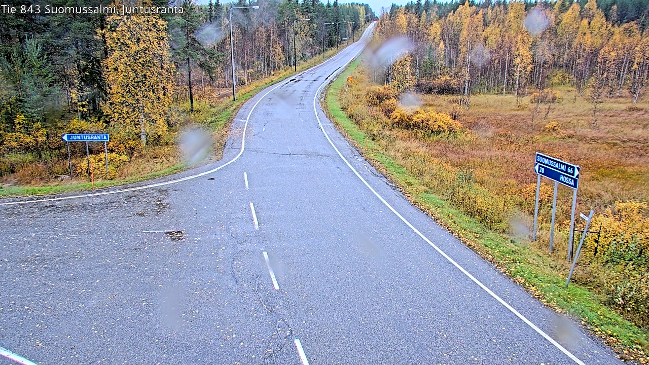 Weather Camera Image Road 843 Suomussalmi, Juntusranta, Suomussalmi, Kainuu