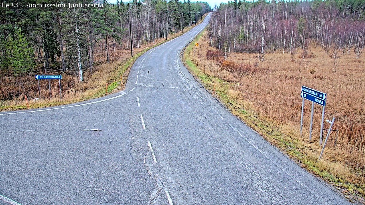 Kelikamerat Kuva Tie 843 Suomussalmi, Juntusranta, Suomussalmi, Kainuu