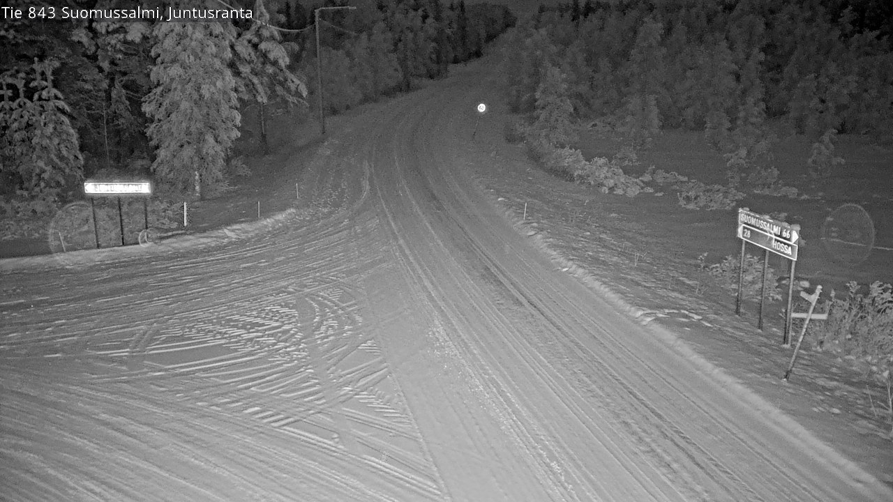 Kelikamerat Kuva Tie 843 Suomussalmi, Juntusranta, Suomussalmi, Kainuu