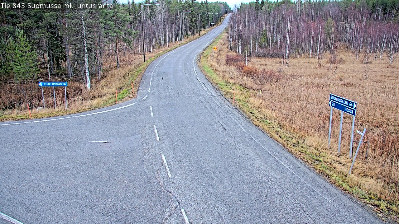 Kelikamerat Kuva Tie 843 Suomussalmi, Juntusranta, Suomussalmi, Kainuu