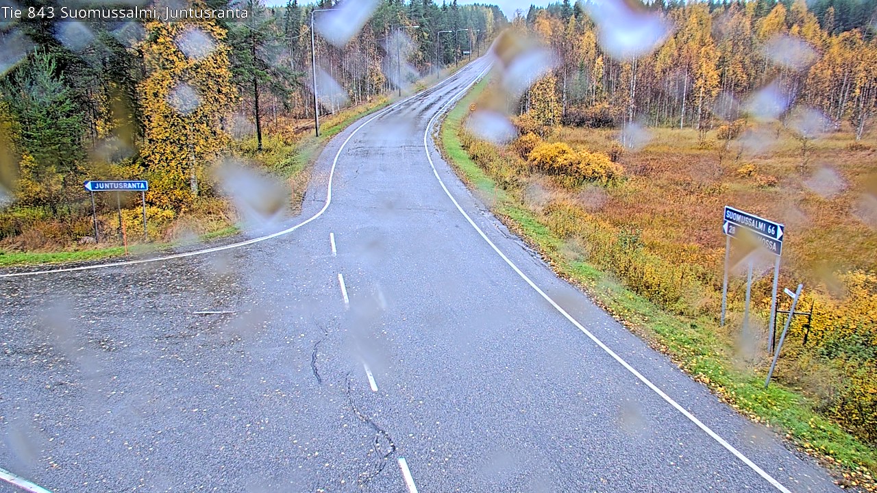 Weather Camera Image Road 843 Suomussalmi, Juntusranta, Suomussalmi, Kainuu