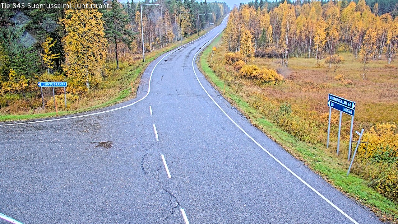 Kelikamerat Kuva Tie 843 Suomussalmi, Juntusranta, Suomussalmi, Kainuu