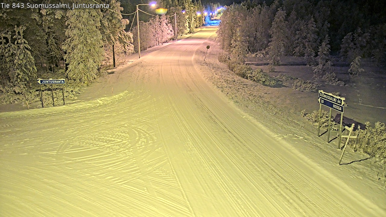 Kelikamerat Kuva Tie 843 Suomussalmi, Juntusranta, Suomussalmi, Kainuu