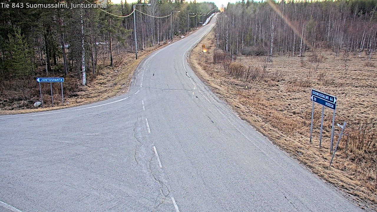 Kelikamerat Kuva Tie 843 Suomussalmi, Juntusranta, Suomussalmi, Kainuu