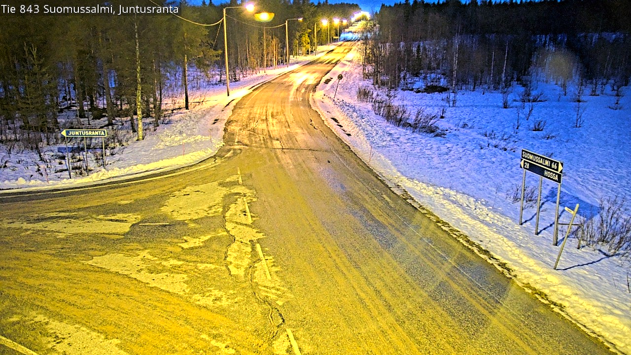 Kelikamerat Kuva Tie 843 Suomussalmi, Juntusranta, Suomussalmi, Kainuu