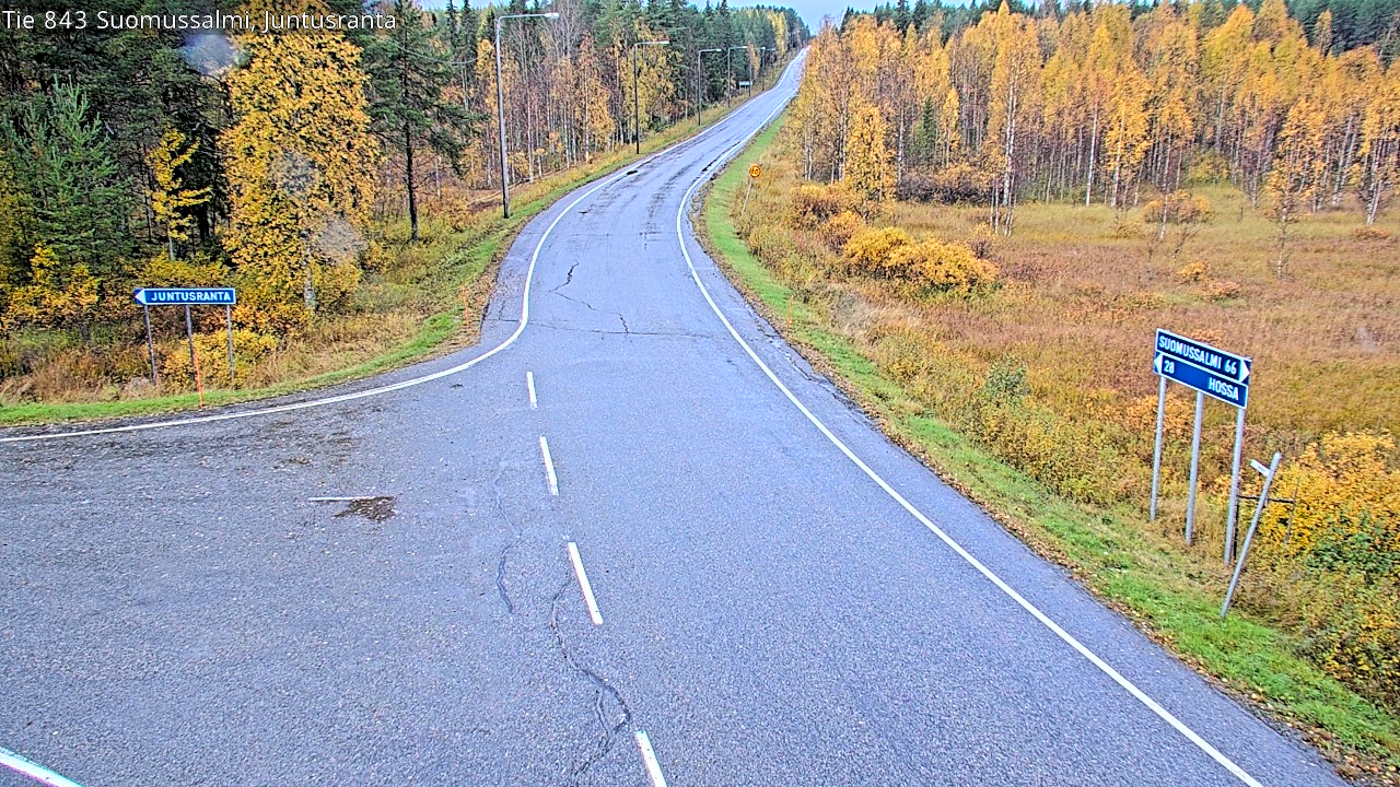 Kelikamerat Kuva Tie 843 Suomussalmi, Juntusranta, Suomussalmi, Kainuu