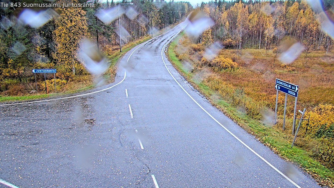 Weather Camera Image Road 843 Suomussalmi, Juntusranta, Suomussalmi, Kainuu