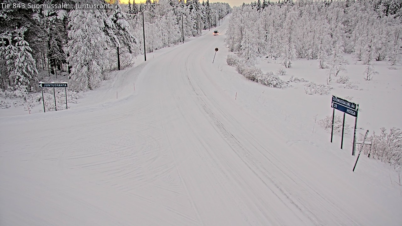 Kelikamerat Kuva Tie 843 Suomussalmi, Juntusranta, Suomussalmi, Kainuu