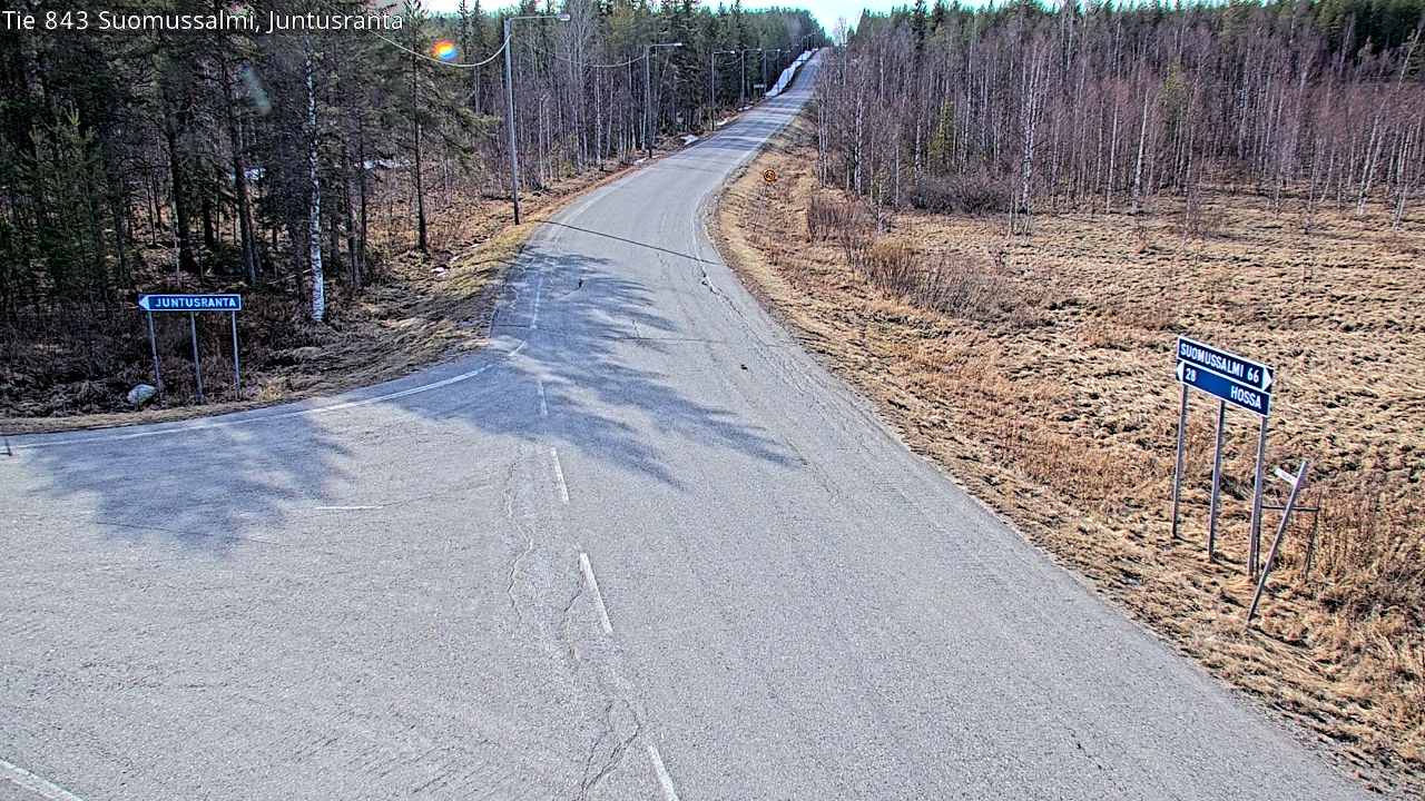 Kelikamerat Kuva Tie 843 Suomussalmi, Juntusranta, Suomussalmi, Kainuu