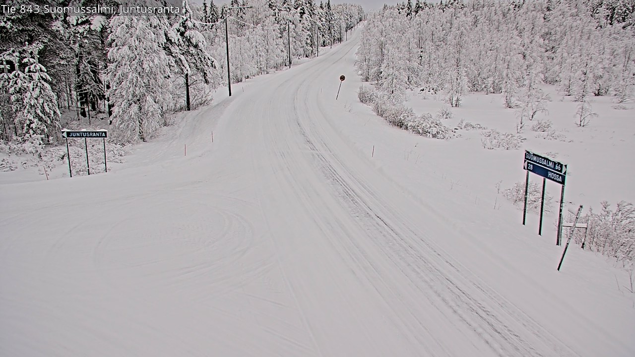 Kelikamerat Kuva Tie 843 Suomussalmi, Juntusranta, Suomussalmi, Kainuu