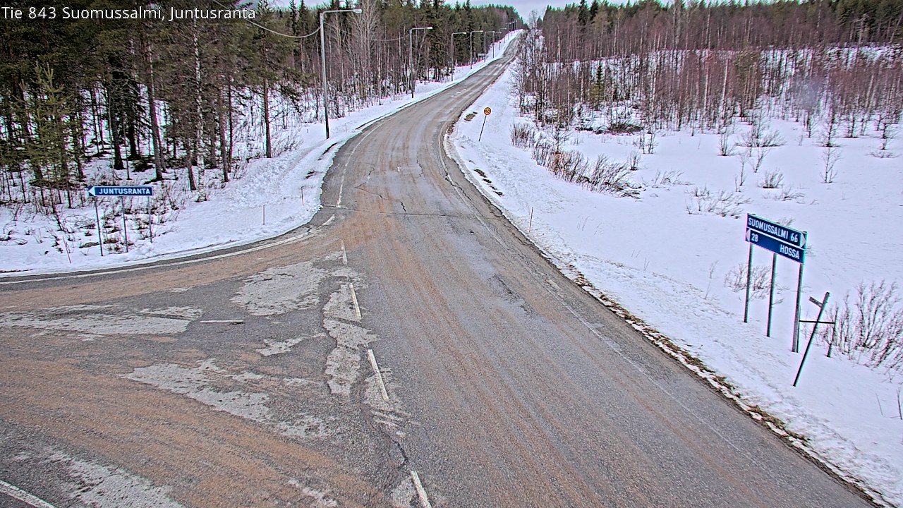 Kelikamerat Kuva Tie 843 Suomussalmi, Juntusranta, Suomussalmi, Kainuu