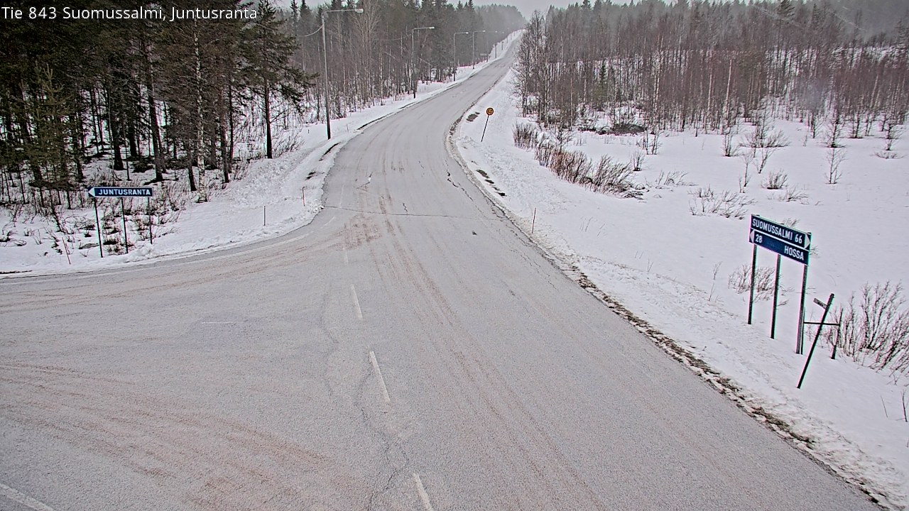 Kelikamerat Kuva Tie 843 Suomussalmi, Juntusranta, Suomussalmi, Kainuu