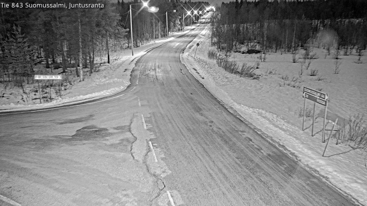 Kelikamerat Kuva Tie 843 Suomussalmi, Juntusranta, Suomussalmi, Kainuu